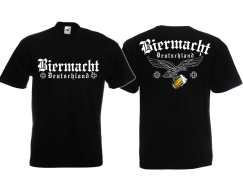 Frauen T-Shirt - Biermacht - Deutschland - schwarz