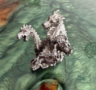 Zinn Figur - Drachenköpfe - 5 - DeAgostini +++EINZELSTÜCK+++