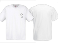 T-Hemd - White Power - Logo - Modern - weiß