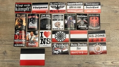 Aktivisten Paket - DEUTSCHLAND - 200 Stück + Fahne Deutschland schwarz-weiß-rot