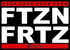 FCK FTZN FRTZ - Aufkleber Paket 10 Stück
