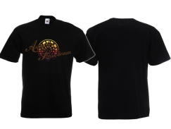 T-Hemd - Auch ohne Sonne braun - Schwarze Sonne - Retro - schwarz