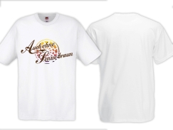 T-Hemd - Auch ohne Sonne braun - Schwarze Sonne - Retro - weiß