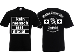 T-Hemd - Kein Mensch isst Illegal - Eiserner Löwe