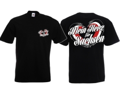 Frauen T-Shirt - Ein Herz für Sachsen