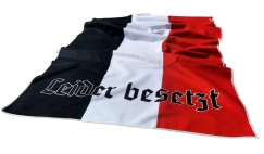 Strand-Handtuch - Liegetuch - Leider besetzt - schwarz-weiß-rot +++NUR WENIGE DA+++