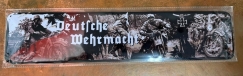 Blechschild - 10x45cm - Deutsche Wehrmacht - Kradmelder - D189 (460)