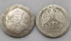 Medallie - Oberst - Hans Ulrich Rudel - silbern - Sammleranfertigung