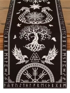 Tischläufer - Rabenbanner - schwarz