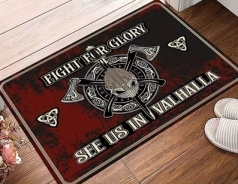 Bodenmatte / Teppich - Fight for Glory - See us in Valhalla
