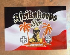 Blechschild KM - Afrikakorps Bar Brattendorf
