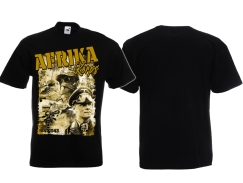 Frauen T-Shirt - Afrikakorps - ritterlich im Kriege - Nur Frontdruck - schwarz