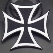 Aufnäher - Eisernes Kreuz - AEP - schwarz