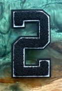 Aufnäher - Zahl - 2