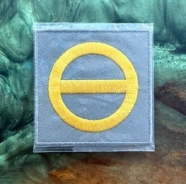 Aufnäher - Abzeichen Gelb/Grau +++EINZELSTÜCK+++