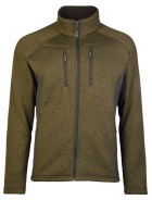 OUTDOOR KÄLTESCHUTZJACKE - STRUCTURE-FLEECE - OLIV