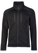 OUTDOOR KÄLTESCHUTZJACKE - STRUCTURE-FLEECE - schwarz