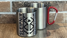 Edelstahltasse mit Karabinerhakengriff - Sleipnir - Die Welt in Flammen - Motiv 2