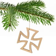Julfest - Weihnachtsbaumschmuck - Eisernes Kreuz - Kaiserreich - 5er Pack