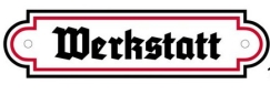 Emailleschild - Sonderformat - Werkstatt - SWR