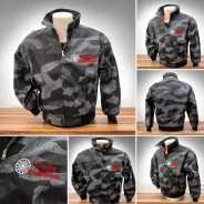 Harrington Jacke - bestickt - Division Deutschland - mit Kapuze - dark splinter