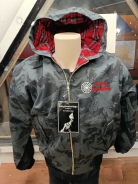 Harrington Jacke - bestickt - Division Deutschland - mit Kapuze - Nightcamo