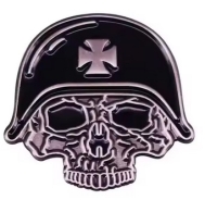 Pin - Biker mit Eisernem Kreuz
