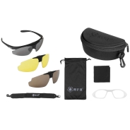 Sportbrille - "Hawk" - schwarz - 25823 -