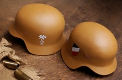 Exklusiver Flaschenöffner Deutscher Stahlhelm M35 - Afrika +++limitierte Auflage+++
