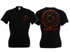 Frauen T-Shirt - Black Sun - Flamme Empor - Motiv 1