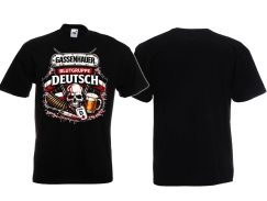 T-Hemd - Gassenhauer - Blutgruppe Deutsch - SWR - schwarz