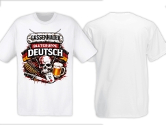 Frauen T-Shirt - Gassenhauer - Blutgruppe Deutsch - SRG - weiß