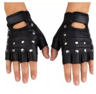 Lederhandschuhe mit Flachnieten