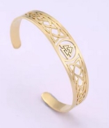 Armspange - Wotans Knoten - goldene Optik