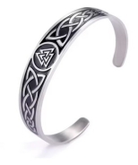 Armspange - Wotans Knoten - silber/schwarze Optik