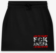 Frauen - Rock - kurz - FCK Antifa - Motiv 3 - schwarz