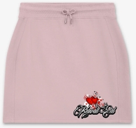 Frauen - Rock - kurz - Krawallgirl - Motiv 3-1 - sueded miami pink