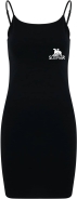 Kleid - Stretch Jersey Slim Dress - Sleipnir - Logo - schwarz