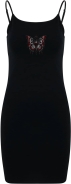 Kleid - Stretch Jersey Slim Dress - Schmetterling - schwarz