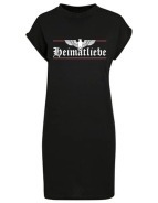 Kleid - Turtle Extended Shoulder Dress - Heimatliebe - stolz & treu - Motiv 2 - schwarz