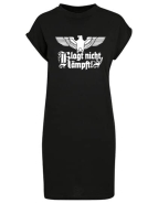 Kleid - Turtle Extended Shoulder Dress - Klagt nicht, kämpft - Motiv 5 - schwarz