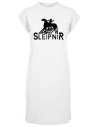 Kleid - Turtle Extended Shoulder Dress - Sleipnir - Logo - weiß