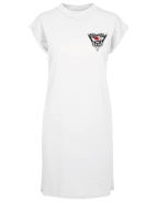 Kleid - Turtle Extended Shoulder Dress - Krawallgirl - Motiv 3-2 - weiß