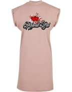 Kleid - Turtle Extended Shoulder Dress - Krawallgirl - Motiv 3-1 - dusk rose