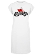 Kleid - Turtle Extended Shoulder Dress - Krawallgirl - Motiv 3-1 - weiß