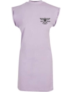 Kleid - Turtle Extended Shoulder Dress - Anti Antifa - Adler mit Schlagring - lilac