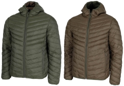 Thermojacke - wendbar - gesteppt - oliv/braun