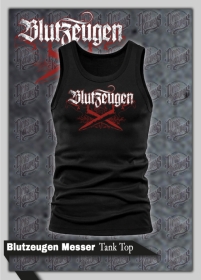 Muskelshirt/Tank Top - Blutzeugen - Messer - schwarz