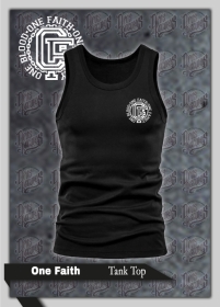 Muskelshirt/Tank Top - One Family - One Faith - schwarz