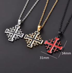 Halskette - Templer Kreuz - Kreuzzüge